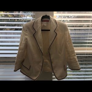 Anne Klein linen/rayon blend blazer